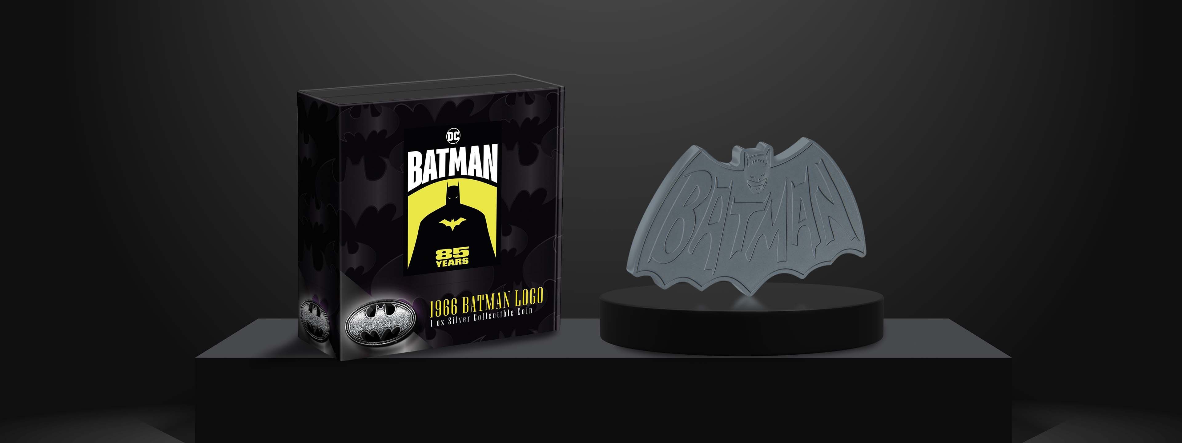 BATMAN 85 Years – 1966 Batman Logo 1oz Silver Collectible Coin